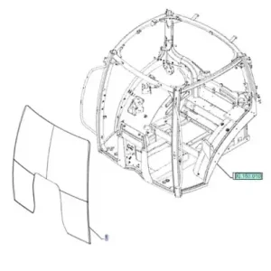SZYBA PRZEDNIA PANORAMICZNA NEW HOLLAND T6030 T6050 T6070 T6090 T7 CASE PUMA 47739758 Nie przegap