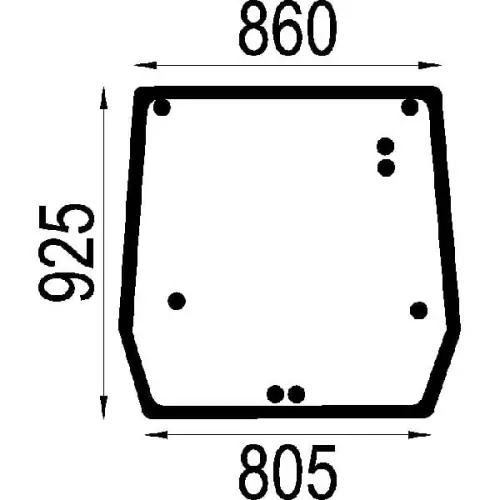 SZYBA TYLNA NEW HOLLAND TD5010 TD5020 TD5030 TD5040 TD5050 TD60 TD70 TD80 TD90 TD95, CASE JX 5089562 Premium