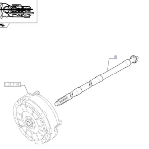 WAŁEK SPRZĘGŁOWY CASE NEW HOLLAND TD5040 TD5050 CASE JX90 JX95 5089354 Wyprzedaż
